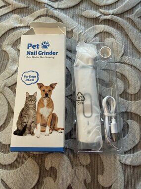 Pet Nail Grinder New In Box Quiet Gentle Safe Painless Paws Grooming 3 Modes